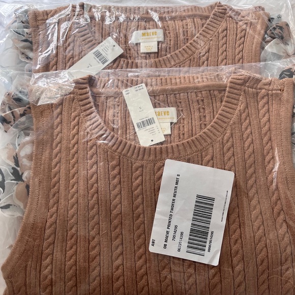 NWT Anthropologie Maeve Contrast-Sleeve Sweater S - Picture 17 of 17